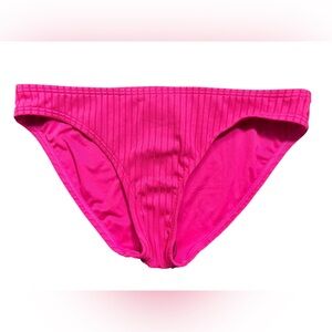 MICHAEL MICHAEL KORS ultra pink vertical ribbed hipster bikini swim bottom NWT